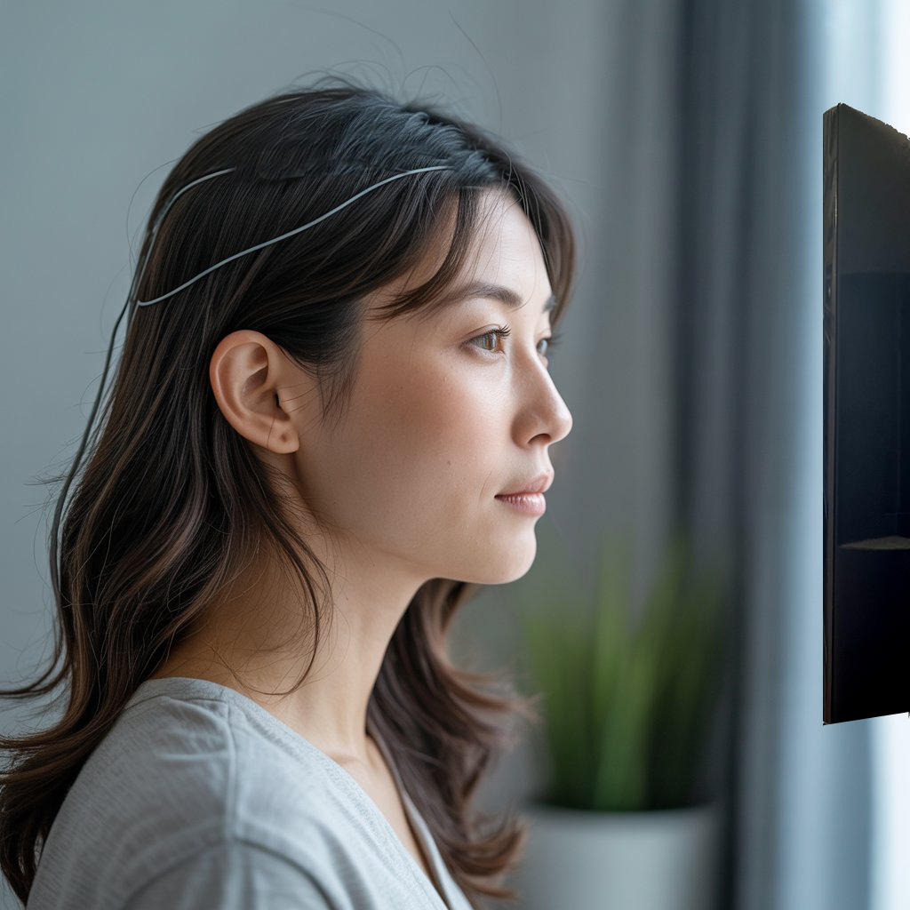neurofeedback woman neurofeedback training